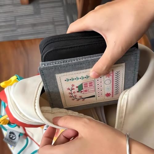 YOOJ® DIY Embroidery Stitch Book Kit, Portable Embroidery Stitch Books & Sewing Kit, Sewing Practice Book for DIY and Sew Enthusiast