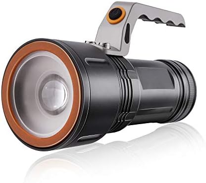 Maibahe Searchlight Grab Handle CREE LED Torch Rechargeable Manual Focus Camping Outdoor Powerful Flashlight 3 Modes 800lumens