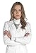 Dr. James Women’s Lab Coat for Medical Professionals, Classic Fit, Multiple Pockets, White US 10