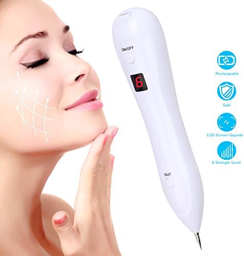 Spot Eraser Pro Mole Removel Pen,MEKUULA Professional Electric USB Rechargeable Freckle Remover Device for Body Freckles, Moles, Age Spots, Tattoo, Nevus, Birthmark, Skin Pigmentation with LCD Display