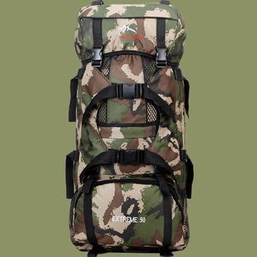 90L Military Tactical Trekking Backpack Rucksack Mountaineering Shoulder Bag Camo For Camping Hiking #3