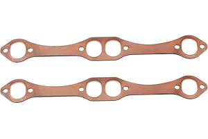 CERTIFIED AUTOMOTIVE EXPERTS CAE – Multi-Layer Copper Header Gaskets Small Block Chevy 265 283 302 305 327 350 383 400 SBC Exhaust Manifold Gasket Set Reusable No Leak Oval Port Gaskets Fits Gen 1 Engines 1955–2002