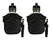 $averPak 2 Pack - Includes 2 Seychelle 38oz ADVANCED Filter Canteens with Canteen Insulator Slings in Black