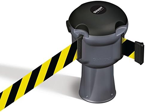 retractable barrier skipper black / yellow-slv - barrier systems - car park barriers
