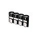 Storacell Slimline CR123 Battery Storage Caddy, Black, Holds 4 Batteries (Not Included)