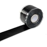 Proxicast Pro-Grade Extra Strong 30mil Weatherproof Self-Fusing Silicone Rubber Sealing Tape For Outdoor Antenna Coax &amp; Electrical Cables, Hose/Pipe Leaks &amp; Emergency Repairs (1.5" x 15' roll) - Black