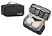 Packing Organizer Bra Underwear Storage Bag Travel Lingerie Pouch Toiletry Organizer (Black L)