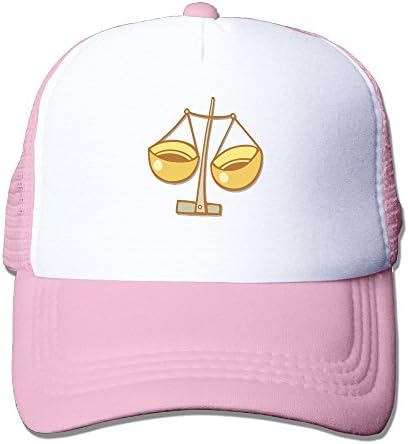 ForRose Libra Zodiac Sign Cartoon Unisex Mesh Hat Baseball Caps Funny Grid Hat Adjustable Trucker Cap