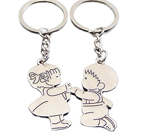 Gregory Crafts & Gifts True Love Couples Keyrings, Wedding Proposal Keyrings, Set of 2 - Create an Unbreakable Bond