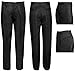 Premium Wear Flat Front Pants for Boys with Adjustable Waist - Black 7