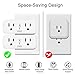 Smart Plug Gosund WiFi Dual Extender Outlet Compatible with Alexa Google Assistant, Mini 2 in 1 Smart Socket with Remote Control Individually, No Hub Required,2 Pack