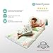 Butterfly Craze Kid's Floor Pillow Bed Cover - Use as Nap Mat, Portable Toddler Bed Alternative for Sleepovers, Travel, Napping, or as a Lounger for Reading, Playing. Cover Only!