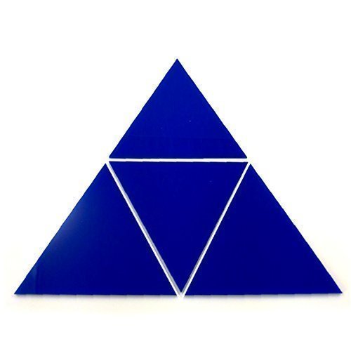 Super Cool Creations Blue Triangle Mosaic Wall Tiles - Pack of 10-10cm x 10cm
