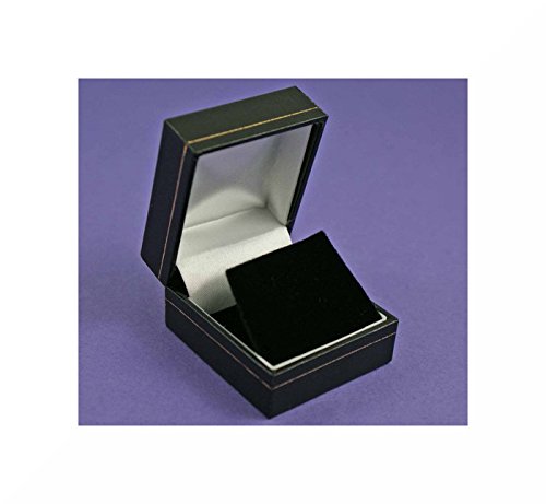 Silver Fox Black Leatherette Earring Box