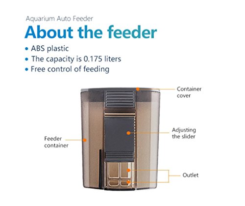 Aquarium Fish Feeder Automatic Fish Feeders Auto Fish Food Timer Feeder for Fish Tank … (C)