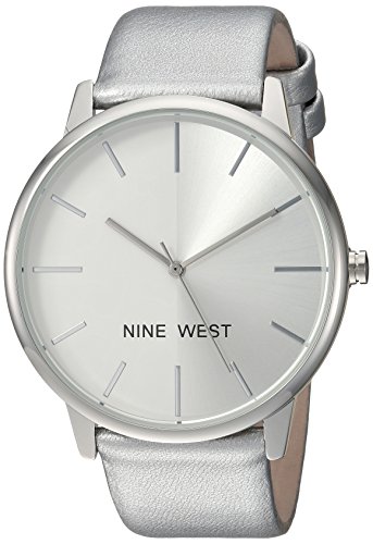 Nine west women s nw/1997svsv silver-tone strap watch