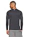 Amazon Essentials Men's Tech Stretch Long-Sleeve T-Shirt (Available in Big&Tall), Charcoal Space Dye, Large