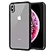 ZUSLAB Tough Fusion Case Compatible with Apple iPhone Xs Max, with Transparent Hard PC Clear Back Cover, Soft Silicone Rubber Bumper, Anti-Scratch Shockproof Hybrid Protective Case-Matte Black