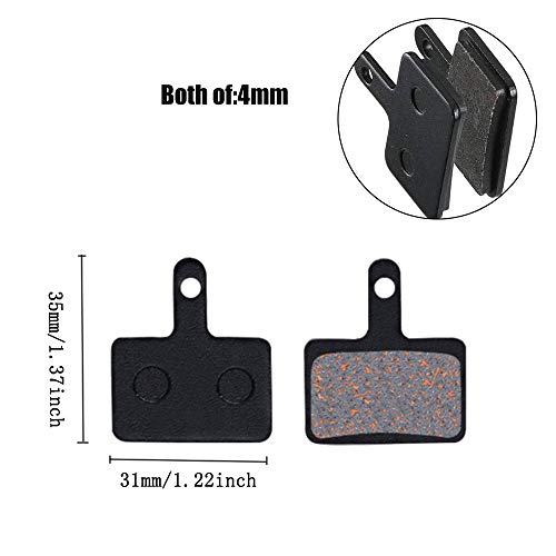 AMACOAM 4 paar remblokken voor fiets schijfremblokken hars en semi-metallic fiets schijfrem set voor Shimano M315 M355… - Image 5