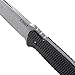 CRKT Strafe Fixed Blade Knife with Sheath: Field Utility Knife, Stonewashed Blade, Friction Grooves, Textured Handle, J-Hook Belt Carry 1210