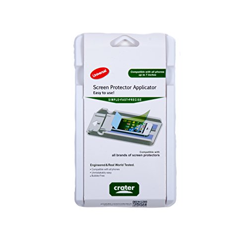 Crater Universal Screen Protector Applicator Use with PET Film or Tempered Glass (White) Buy