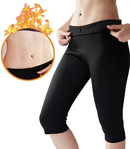 Women's Slimming Pants Neoprene Sweat Sauna Body Shapers for Weight Loss L by Glamours