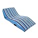 Aqua Ultra Comfort Recliner Lounge, One 1-Person, Lounge Pool Float, Navy/White Stripe