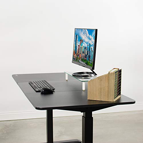 VIVO Universal Black Table Top Designed for Height Adjustable Electric and Manual Standing Desk Frames up to 58" | Three Section Desktop (DESK-TOP2B)
