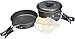 Amazon Basics Outdoor 8 Piece Camping Cookware Set with Storage Bag