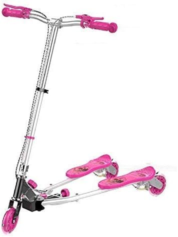 DaBao 3 Wheeled Scooter - Height Adjustable Push Swing Wiggle Scooters with Drifting Self Propelling for Boys/Girl/Adult Age 9 Years Old and Up