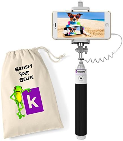 Join the Fun with a Compact Selfie Stick Battery-free with Bonus Carry Bag, Best Gift for Men, Women or Children. Fits in a Purse or Pocket. Easy to Use Plug &amp; Play iPhone Connectivity by Kewl Systems