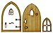 Country Cottage Fairy Door. 3D (Three-Dimensional) Self-Assembly Wooden Fairy Door Craft Kit. Comes with Fairy Window and Door Handle!