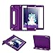 HDE Case for iPad 9.7-inch 2018/2017 Kids Shockproof Bumper Hard Cover Handle Stand with Built in Screen Protector for New Apple Education iPad 9.7 Inch (6th Gen) / 5th Generation iPad 9.7 - Purple