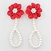 Vimbo Pearl Barefoot Sandals, 7 Pairs Adorable Baby Girl Barefoot Sandals - 7 Pairs of Lovely Flower Foot Jewelry for 3 Months to 4 Years Old