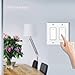 Wifi Light Switches,Smart Switch, Alexa Switch Compatible with Google Home and IFTTT, Wireless remote control, White Neutral wire required, Physical Button (2 gang)