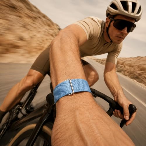 Adjustable Nylon Woven Band Hook Ring Strap for Google Fitbit Air Fitness T | Quick-dry breathable sport wristband tool-free easy swap sweatproof durable replacement strap for Fitbit Air daily workout sl