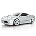 CHUYI Car Shaped 2.4GHz Wireless Mouse 1600DPI Optical Office Mice with USB Receiver for PC Computer Laptop Gift (Silver)
