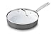 Calphalon 11 Piece Classic Ceramic Nonstick Cookware Set, Grey/White
