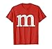 letter m shirt lower case alphabet t-shirt