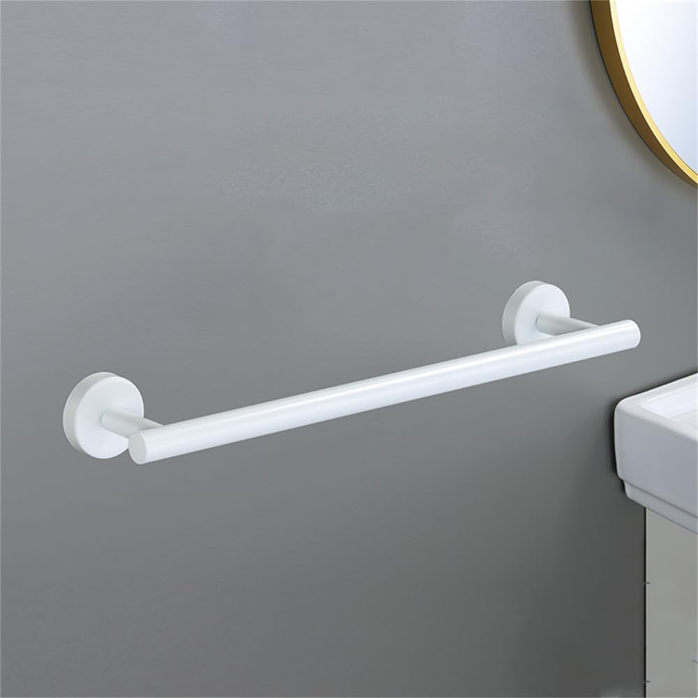 YUET Towel Rail 40CM Matte Black Hand Towel Holder Bar Bathroom Holders For Bathrooms Kitchen Dish Cloths Hanger 304 Stainless Steel RUSTPROOF Wall Mounted 16'' White