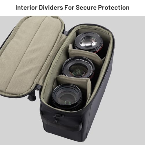 PGYTECH Bag Insert Camera and Lens XS, Padded Case Strap | Padded Protection, Adjustable Lens Dividers, Removable Shoulder Strap, Water Repellent Fabric, Top Access