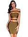 Meilun Womens Off Shoulder Cut Out Bodycon Club Party Bandage Slim Dress