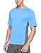 baleaf Men's Short Sleeve Sun Protection Rashguard Swim Shirt UPF 50+ Lake Blue M