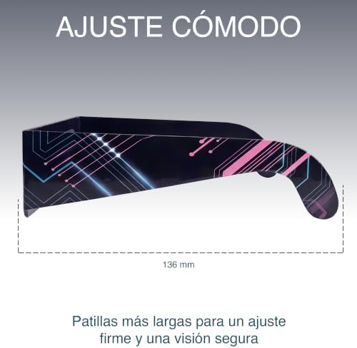 Pack 2/6/12, Gafas para eclipse solar, montura 45 mm, se usan sobre la mayoría de gafas de vista, probadas EN ISO 12312-2:2015, marcado CE para observación solar segura – Circuit Board
