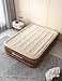 CREMAX Air Mattress with Built-in Pump, Luxury Microfiber Inflatable airbed Queen Size for Guests Home Travel