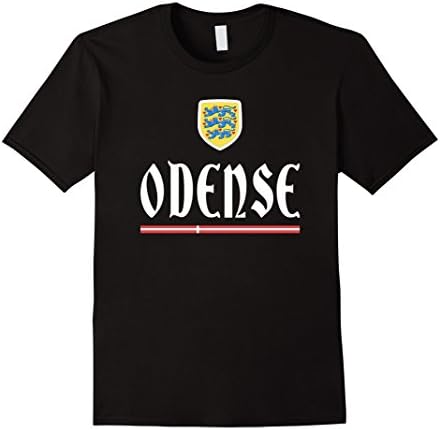 Men's ODENSE T-shirt Danish Pride Denmark Flag Danmark Tee 3XL Black