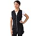 JMT Beauty Black Zipper Sleeveless Salon Smock (XL (12))