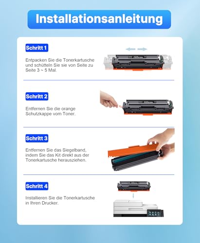 219X W2190X 219A MFP 3302FDWG Toner with Chip Compatible with HP 219X 219A Toner for Color LaserJet Pro MFP 3302FDWG 3302SDWG 3302FDNG 3302FDW 3302SDW 3302FDN (Black Cyan Yellow Magenta, Pack of 4)