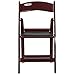 Flash Furniture Hercules™ Series Folding Chair - Red Mahogany Resin – 1000LB Weight Capacity Comfortable Event Chair - Light Weight Folding Chair