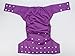 Sigzagor Teen Adult Cloth Diaper Nappy Reusable Washable for Disability Incontinence for Women Girls (Purple)